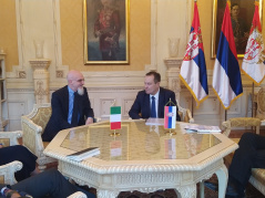 21 July 2022 The National Assembly Speaker receives the newly-appointed Italian Ambassador to Serbia